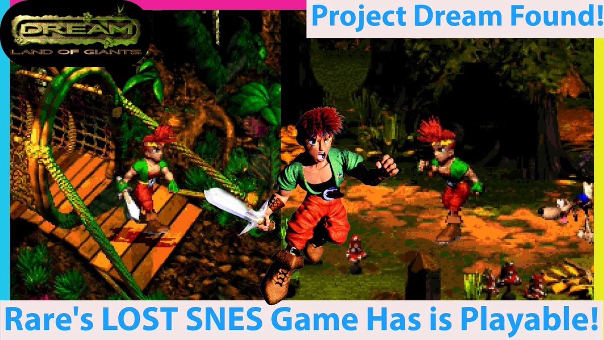 VEsoterica's tweet photo. Rare’s cancelled Project Dream appeared on the internet a few hours ago so let’s see what it’s all about! A lost SNES game…and yes I see the typo 😆 (vid in reply) #nintendo #rare #projectdream https://t.co/2eGOztXs4P