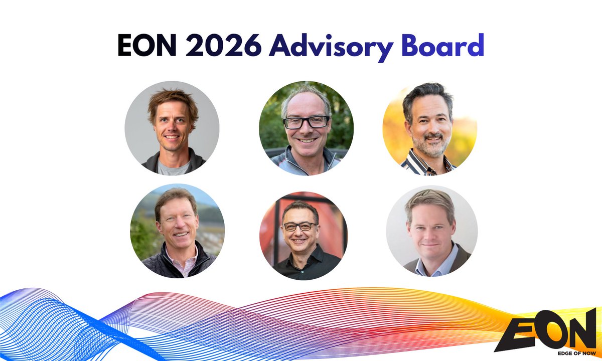 EON_events's tweet photo. We're excited to introduce the #EON2026 Advisory Board: an esteemed group of AI experts helping shape this year's event.

Thank you to our advisory board for your vision and leadership:

• Tim Dykstra, Co-Founder at Nascent Scale
• Doug Fidaleo, Director, Disney Research Imagineering at @WaltDisneyCo 
• Les Karpas, Head of Physical AI at @nvidia 
• Scott Komar, Senior Vice President of Global R&D at @driscollsberry 
• @ppirjanian, Vice President, Delivery Automation, Last Mile at @amazon 
• Carl Showalter, Ex-COO, Fetch Robotics, Robotics Consultant

Apply to attend at https://t.co/9CU0fMRBm8