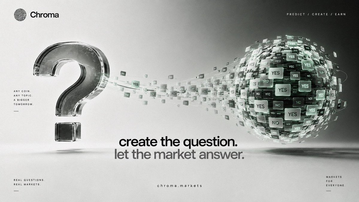 chromamarkets's tweet photo. Create the question 

Let the market answer https://t.co/h9ANIrG72A