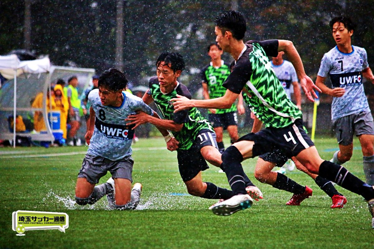 soccersaitama's tweet photo. ［選手権］古豪・浦和西が雨中の初戦突破。インハイはまさかの支部敗退…悔しさ胸に「また強い西高に戻せるように」#埼玉サッカー通信 https://t.co/gAVJjOtXp2 https://t.co/WIFKdPEG0K