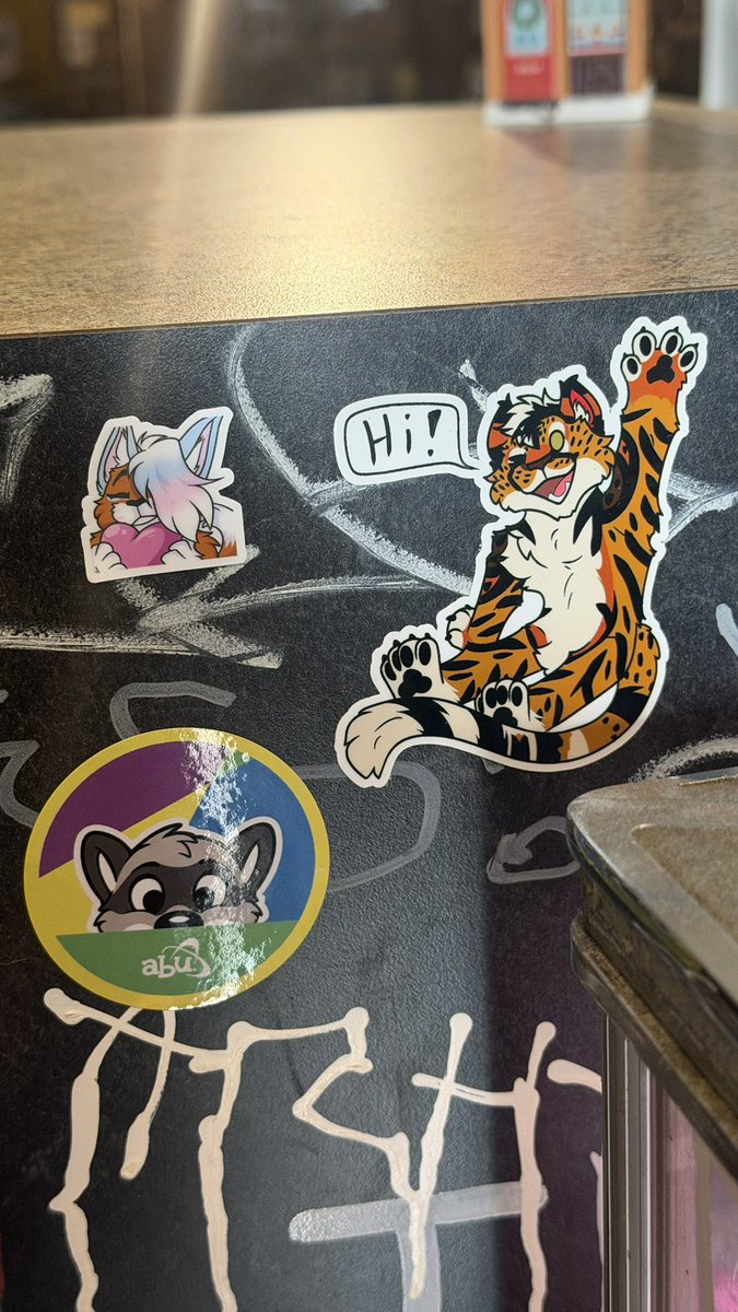 astralshep's tweet photo. Had to add a few ABU stickers to Bons off Broadway today hehe https://t.co/fS3yv7QgDS