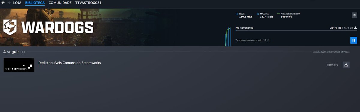 astrox031's tweet photo. 🚨 PRELOAD LIBERADO! 🚨

O download do WARDOGS já está disponível. 🔥

O melhor FPS de 2026 tá chegando… e eu já tô preparando a máquina. 💀🎯

QUEM VAI AMASSAR NO EARLY ACCESS? 👀

#WARDOGS100K #WARDOGS #FPS https://t.co/KPIMOEeKBh