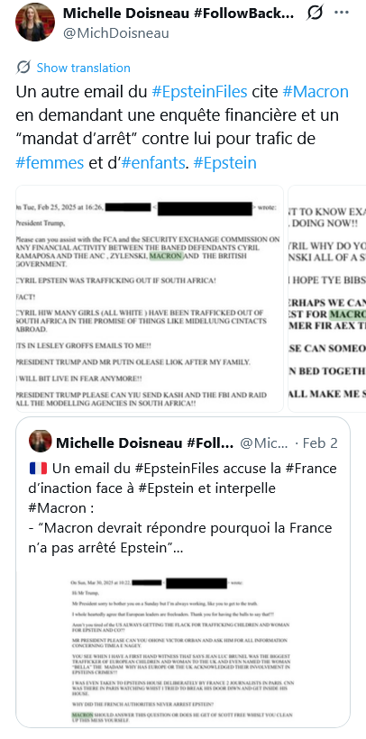 MichDoisneau's tweet photo. Le clan Epstein nous gouverne.
Mais qu’est-ce qu’on a fait au bon Dieu ?
#EpsteinFiles #GhislaineMaxwell #JackLang #EpsteinFiles #JeffreyEpstein https://t.co/Lpb4J1Yqau