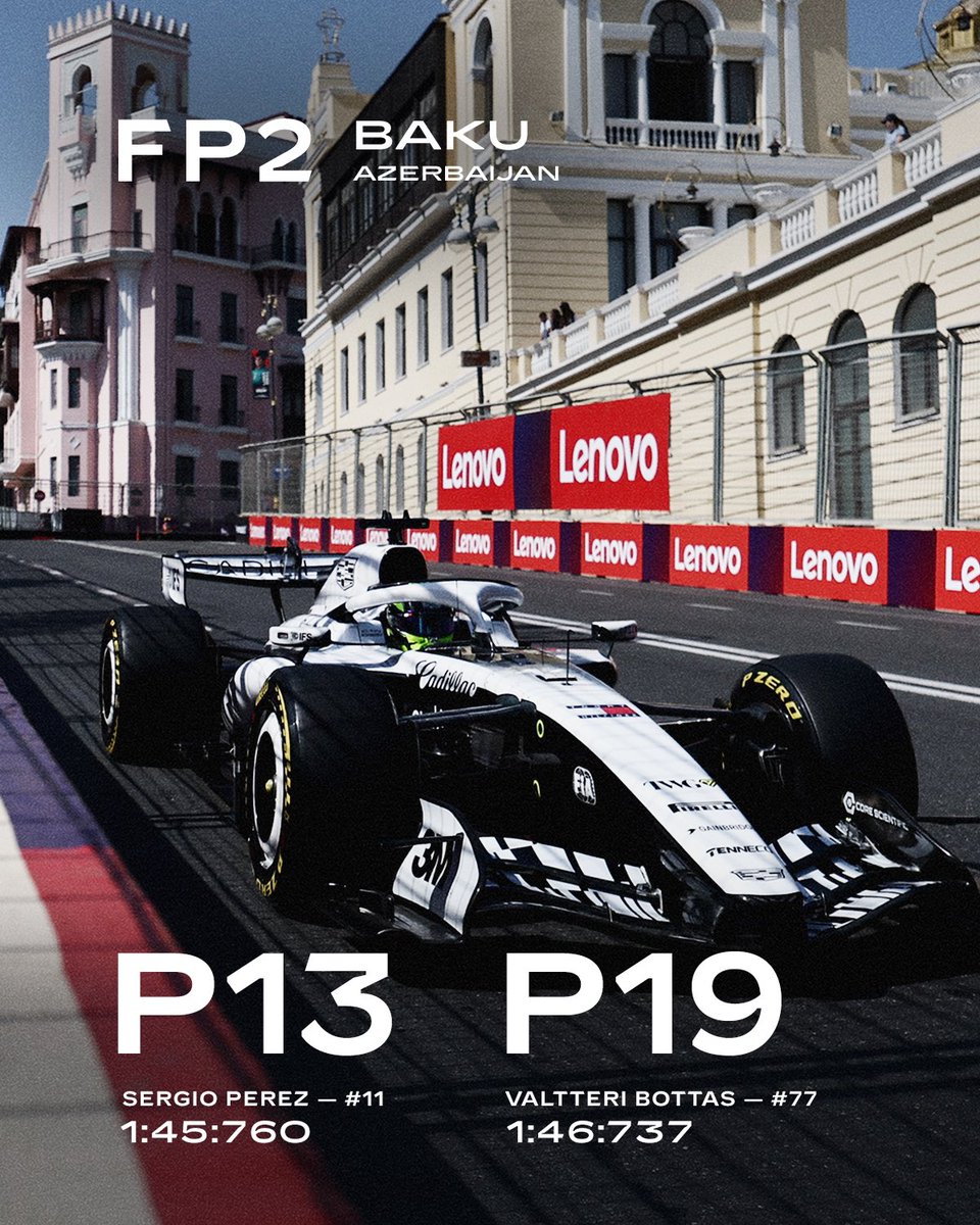 Cadillac_F1's tweet photo. All done with day one ✅ https://t.co/fDh0Hi9dzF