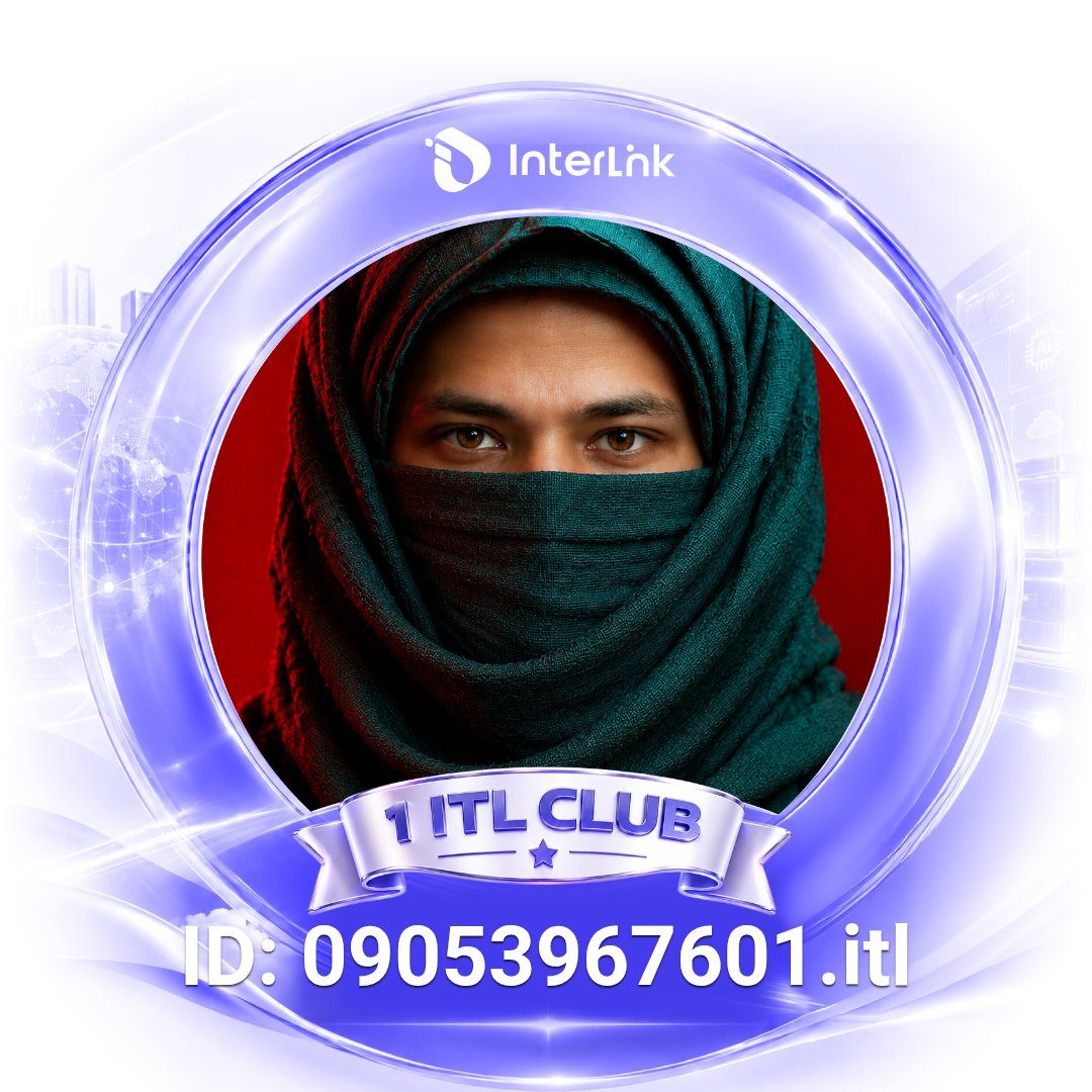 raminteb786's tweet photo. 🎉 Proud to be part of the 1 ITL Club!
Excited to join the InterLink community and show my 1 ITL Club Avatar. 🚀
#1ITLClub #InterLink #1ITL #1ITLG https://t.co/Evc6JK2uLJ