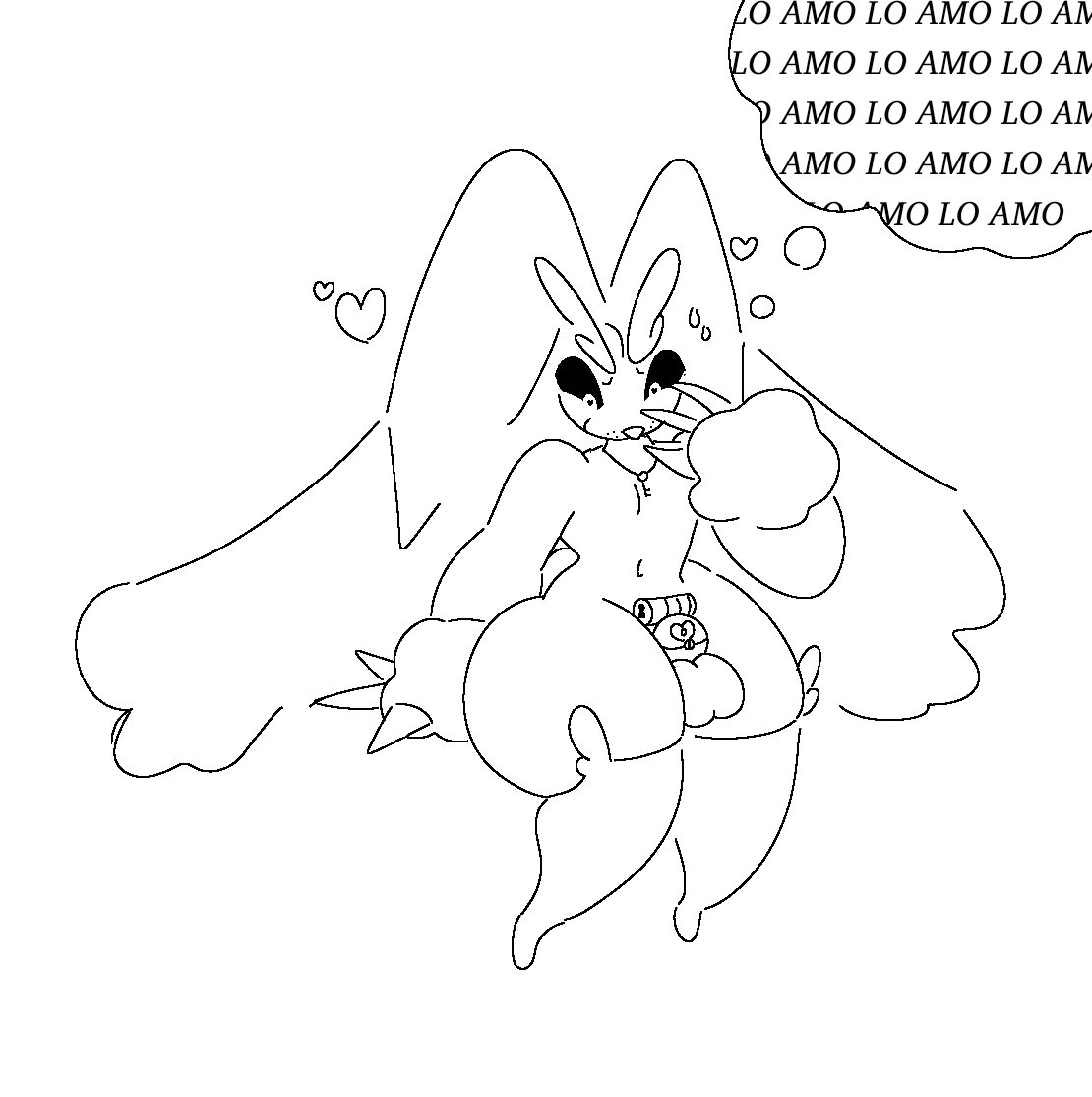 HansyTomate's tweet photo. Jaula de castidad para lopunny (? https://t.co/bjBPJtgDiP