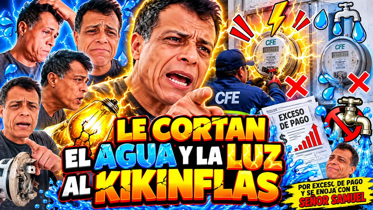 SuperComentario's tweet photo. 🤣 ¡LE CORTAN LA LUZ AL KIKINFLAS! ⚡ Despierta FURIOSO y despotrica contr... https://t.co/01vqI7cxRm via @YouTube https://t.co/YZKhdDTYIA