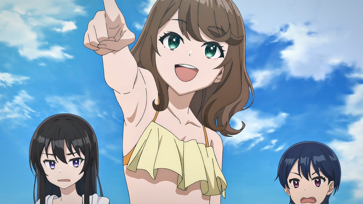 sasayan_Z's tweet photo. 最終回が水着回という事でキャッキャしているシーンが観られて嬉しいんやけど巨乳キャラが一人も登場しない、最近では珍しい作品でしたね。
#てんびん https://t.co/RKMDRu3cE1