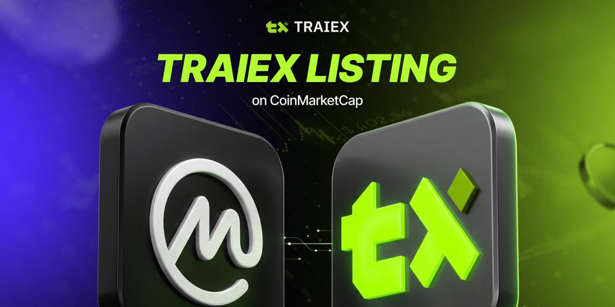 traiex_official's tweet photo. 🚀 TRAIEX Has Applied to Be Listed on CoinMarketCap

We’ve submitted an application to list TRAIEX as an exchange on CoinMarketCap.

Once the application is approved, TRAIEX will have a profile with information about the platform.

CMC request number: 1459607 https://t.co/yw2kdvE1OV