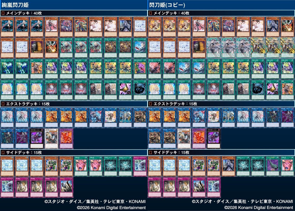 kinta_cs's tweet photo. 第46回kinta CS(5人チーム戦)

優勝　味

ふぁぬ【獄神アルス=マグナエルフェンノーツ】
SHO【閃刀姫】
むと【閃刀姫】
K【光と闇の儀式巳剣】
ピコピコ【磁石の戦士アダマシア】

#kintaCS https://t.co/OvShcNdA2e