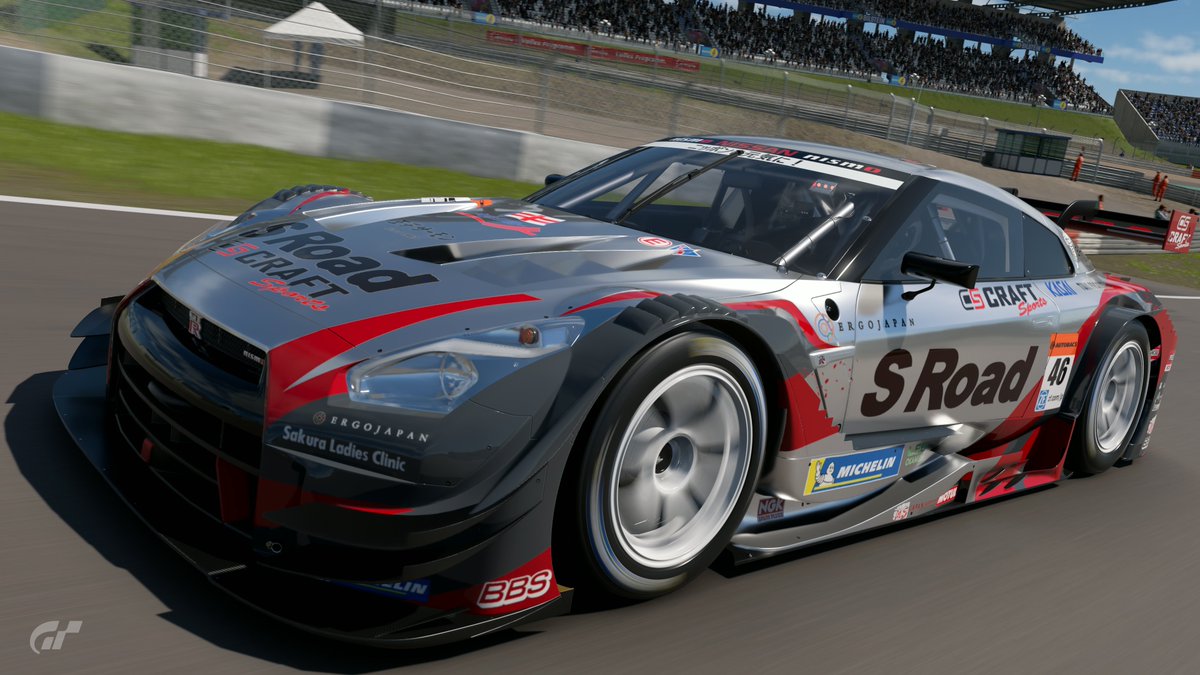 sTXO5s9eNjFOLP5's tweet photo. 今週のWTC900 、ラストを飾るのは前回カルソニックGT-R が雨と言うアクシデントにみまわれて良いタイムが出せなかったんで今回はMOLA S Road CRAFTSPORTS GT-Rで挑戦👊
しかし速かったけどアウディRS5 DTMには敵わなかった😩
#GT7
#WTC900
#MOLASRoadCRAFTSPORTSGTR https://t.co/l3HNxK7nC9