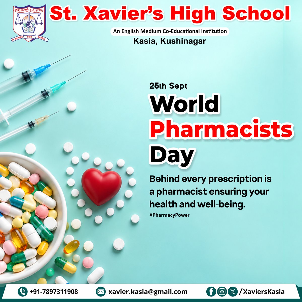 XaviersKasia's tweet photo. To the pharmacists who help us stay informed, safe, and healthy—thank you for your invaluable service!

#HealthFirst #ThankYouPharmacists #StayHealthy #MedicationAwareness #PharmacySupport #HealthcareGuidance #HealthKnowledge #SafeCare #CommunityWellness #PharmacistThanks https://t.co/XklA7FQDMJ