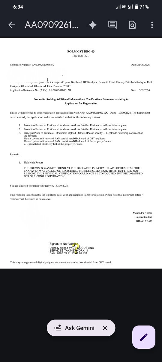 gusainG's tweet photo. @cbic_india @nsitharaman @GST_Council  Filed the clarification reply at 2:48 PM. Application rejected at 4:11 PM, despite all documents being submitted Even reply attached. Is this “Ease of Doing Business” or Inspector Raj? instructions 03/2025 violated by officer as I mentioned https://t.co/4TSBMZwQ7B