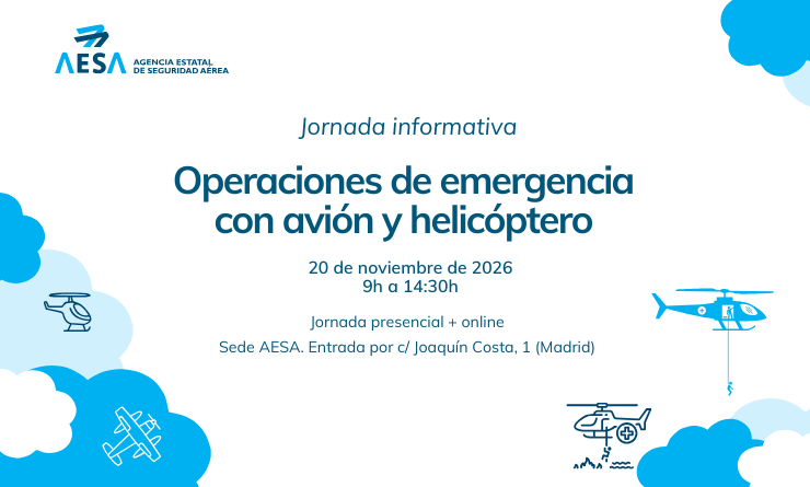 AesaSpain's tweet photo. 🚁💦 20 de noviembre 🔹 @AesaSpain organiza su jornada sobre operaciones de #emergencia con #avión y #helicóptero.

Dirigida a operadores, personal técnico y profesionales del sector.

➕info e inscripción en https://t.co/qxMjlQK96w #LCI #IIFF https://t.co/UztgXBh79e