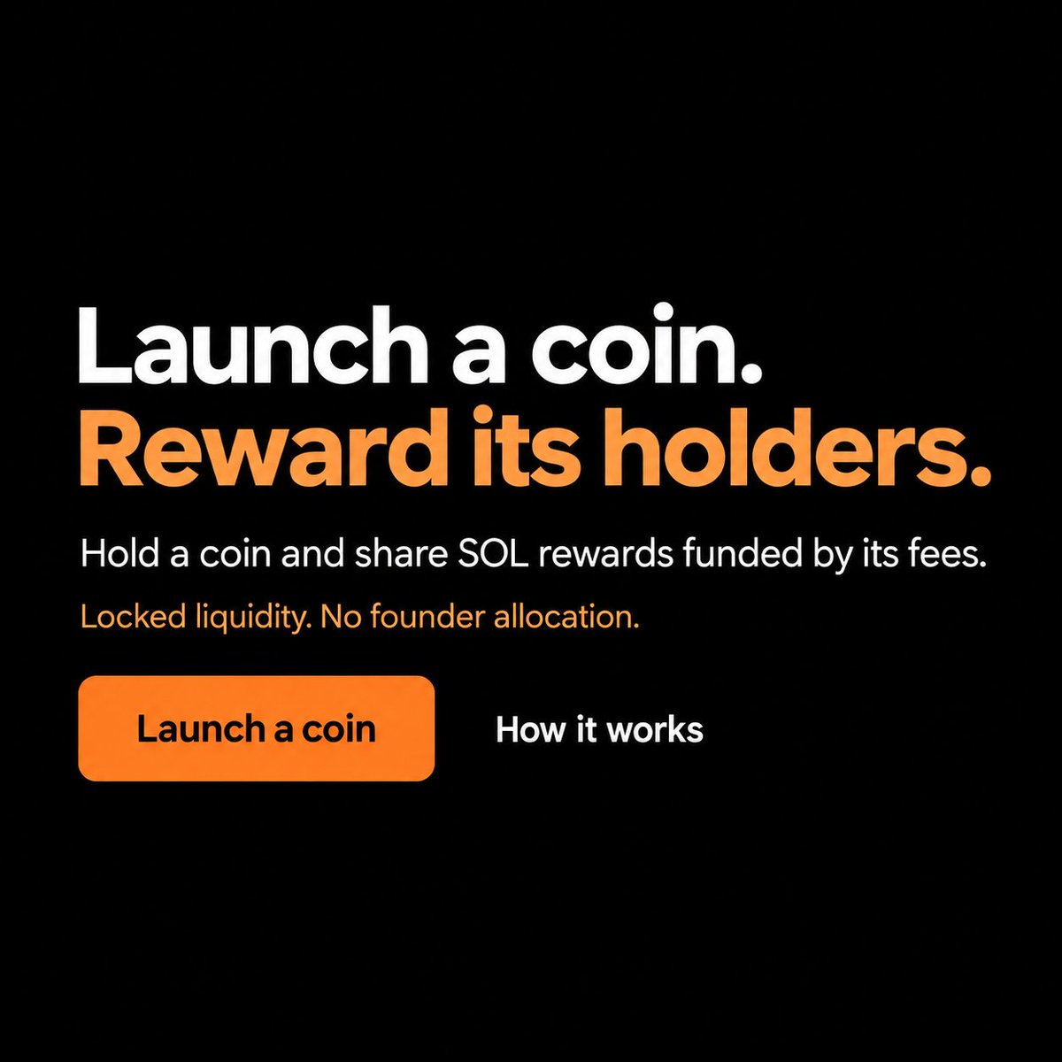 ClashPadFun's tweet photo. WELCOME TO CLASHPAD 🔥

Launch a coin. Build a community. Reward the holders who back it.

ClashPad turns coin activity into real perks:
• Holders share SOL rewards funded by fees
• Locked liquidity
• No founder allocation
• Clash Score can boost your share of rewards

The pad is open. Who’s launching next? 🚀

https://t.co/it4CgqErNa