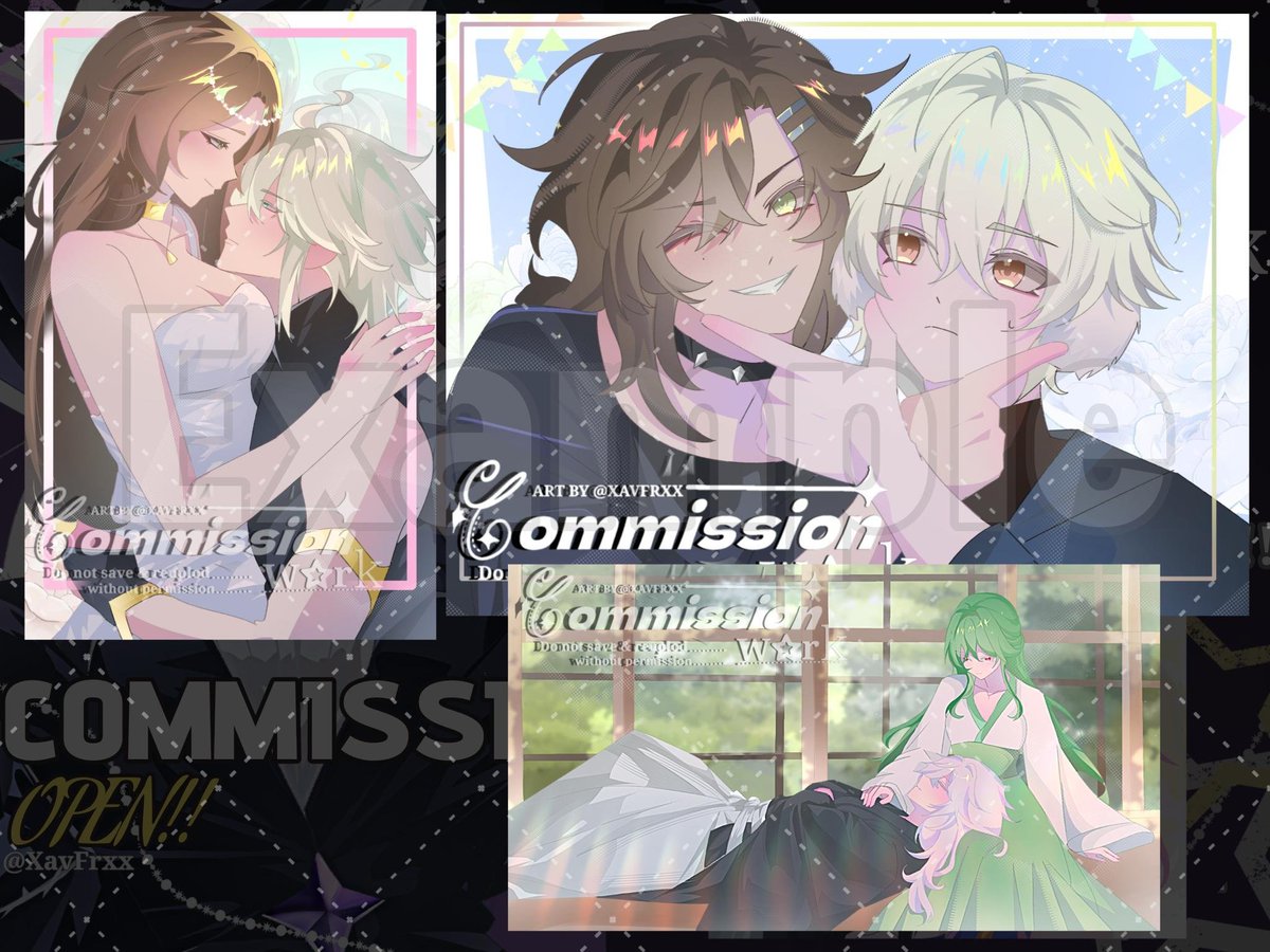 XavFrxx's tweet photo. [OPEN COMMISSION! 5 SLOT ONLY ]
ToS:
-Payment setelah sketsa diterima (diatas 100k bisa DP 50%)
-pengerjaan sekitar 2 hari- 2 Minggu (tergantung kesusahan)
- Detail tambahan yang ribet kena biaya.
- (+) Character 100% harga (kecuali special offer)
-lebih lengkap bisa tanya di dm https://t.co/H7a5Ktg4Wc