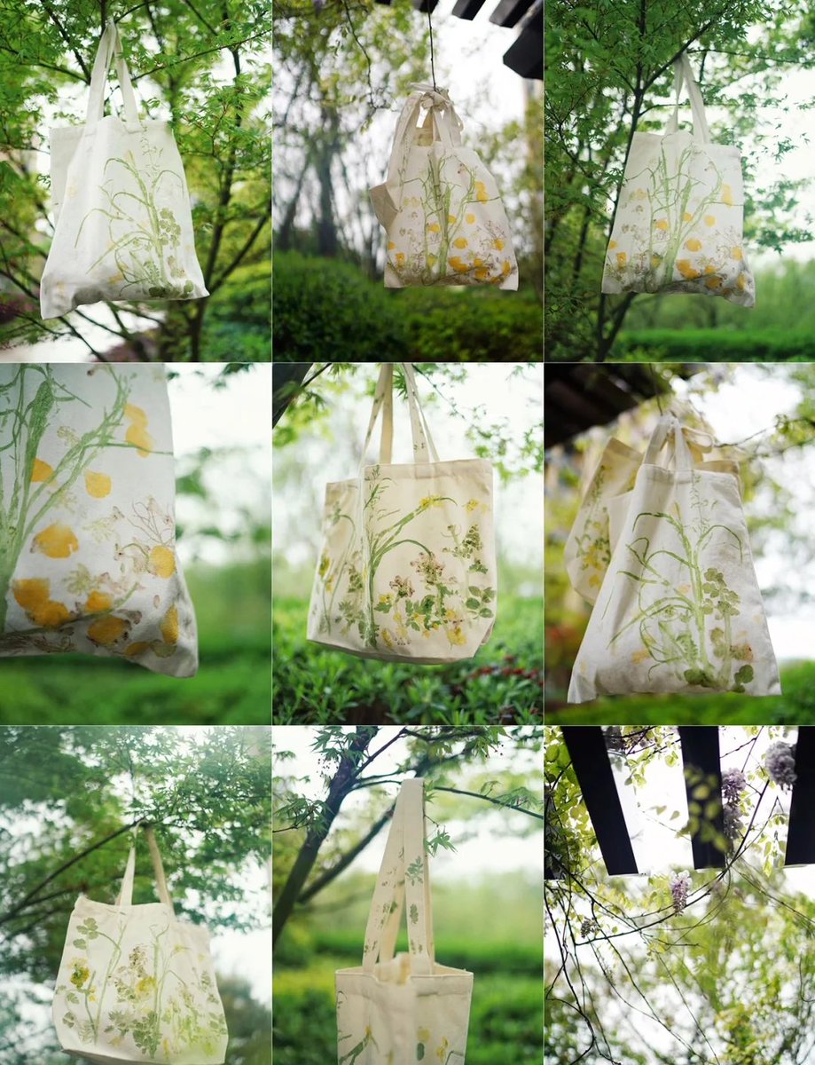 ThionaM's tweet photo. Just thrifted a plain canvas tote u0026 turned it into a custom hand-painted plant tote—now my grocery runs feel like a mini art project!  #DIYCrafts https://t.co/COeXbgkU6F