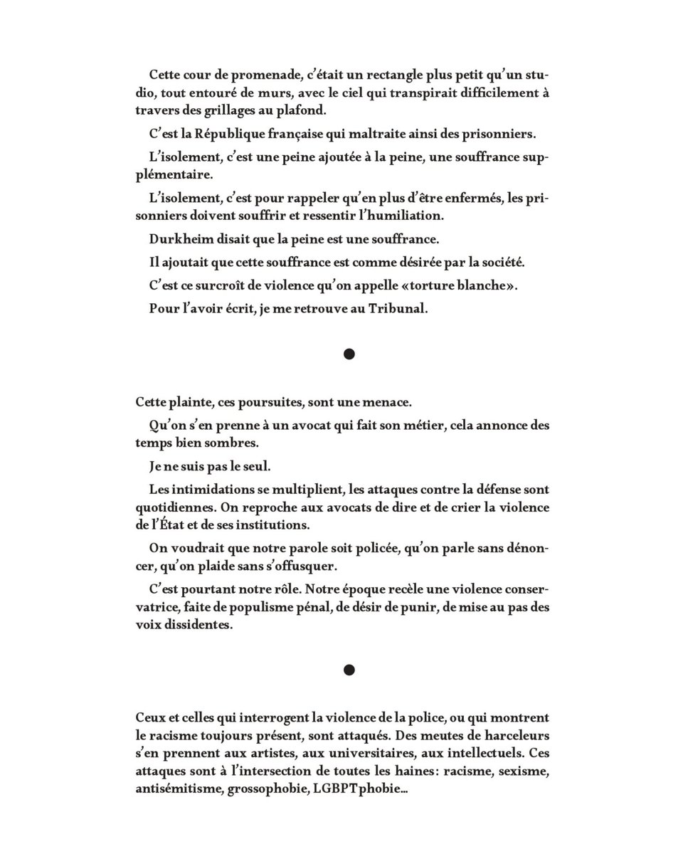 MarieMesmeur's tweet photo. Soutien à Raphaël Kempf, poursuivi pour avoir dénoncé les conditions de détention d’un de ses clients.

Quand un avocat est poursuivi pour avoir défendu les droits fondamentaux, c’est la liberté de la défense qui est attaquée. https://t.co/ntpM4l2mOC