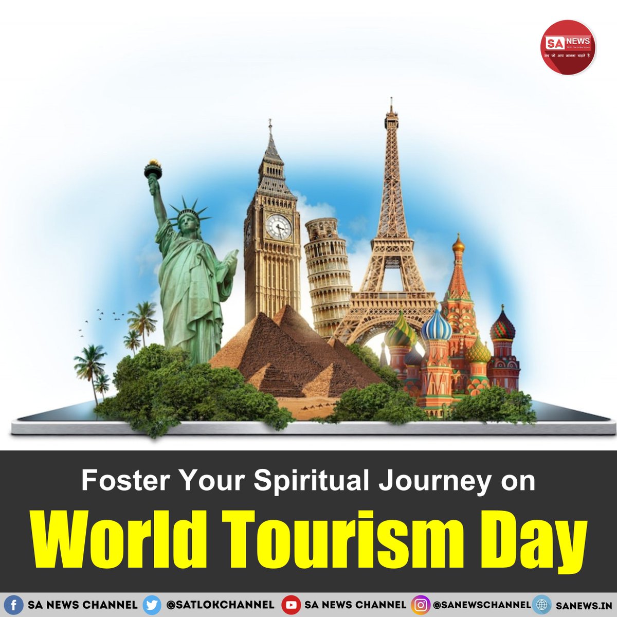 SatlokChannel's tweet photo. World Tourism Day 2026 will be observed on September 27 under the theme “Digital Agenda and Artificial Intelligence to redesign tourism.” El Salvador will host the official celebrations. The focus is on how AI and digital technology can transform travel planning, tourism operations, destination management and visitor experiences while supporting more inclusive and sustainable tourism: https://t.co/WMdUhIhD0D 

#WorldTourismDay2026 #WorldTourismDay #Tourism #AI #DigitalTourism #ElSalvador