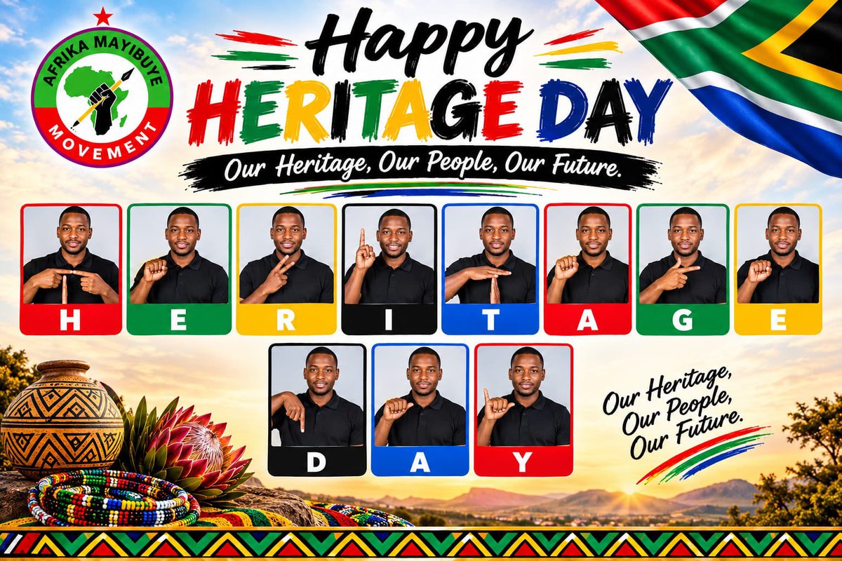 mayibuye_afrika's tweet photo. Culture is underfunded and marginalised,eroding national heritage and identity as allocations fail to keep pace with needs. To prioritise preservation and promotion through increased budgets and policy reforms VOTE Afrika Mayibuye Movement.

HAPPY HERITAGE DAY https://t.co/BeNLhXf9CX