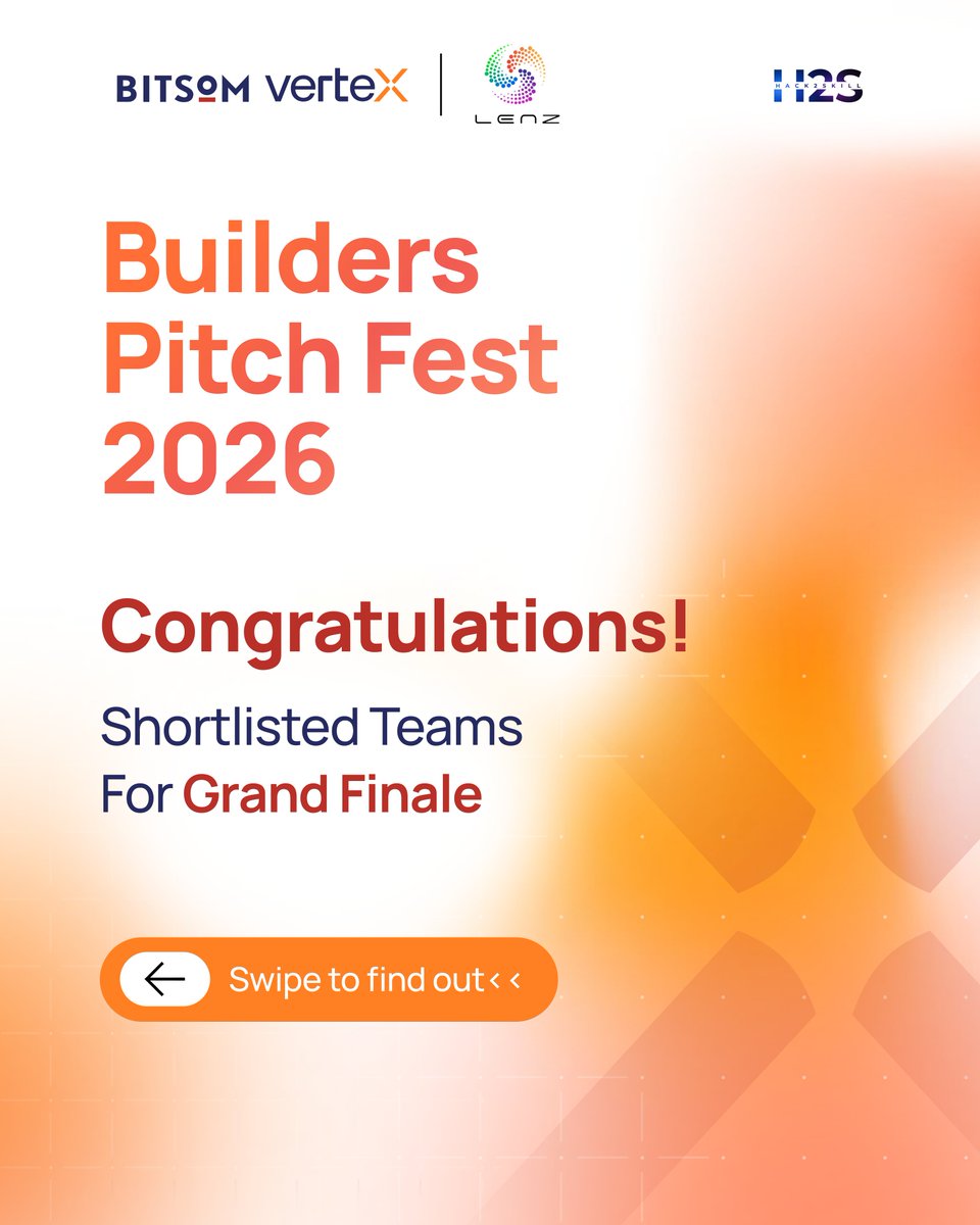 hack2skill's tweet photo. Out of 2,300+ applications nationwide, these startups represent the top 6%!
We are thrilled to announce the Top B2B AI startups shortlisted for Builders’ Pitch Fest 2026!
Swipe through the carousel to see the shortlisted teams!
#BuildersPitchFest2026 #BITSoMVertex #Hack2skill https://t.co/4Zbs0ByK7S