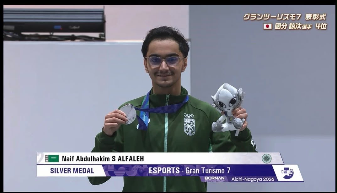 naiff88_'s tweet photo. P2 in the @AsianGames_2026 overall! I’m very happy and proud of myself for this big achievement even though the gold medal was on my hands but unfortunately some things happened that I’d rather keep to myself. Thanks everyone for support and let’s looking forward! 😎🔥

@TeamSaudi @SaudieTeam 
@Saudi_Esports @SAMF_GOV 
@FalconsEsport @thegranturismo 
#gt7 #falconsarehere