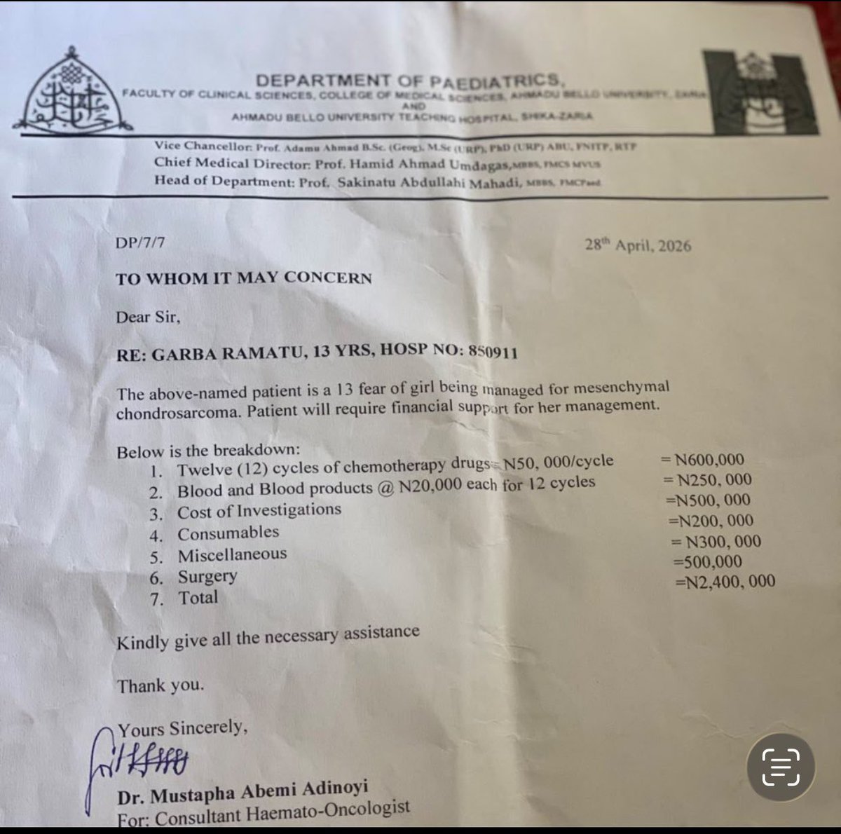 Comrdebarde's tweet photo. @daily_trust URGENT URGENT URGENT !!!!

FUNDRAISER FOR, RAMATU GARBA
( RHINOTOMY + CRANIOTOMY)

TARGET: N2.5million
RAISED: N500,000
Donation: Update
BALANCE: N2million

0017915318
Suleiman Abubakar 
Stanbic bank
08067444313

Please share &amp; retweet ✍️ https://t.co/J7EKmFXhaS