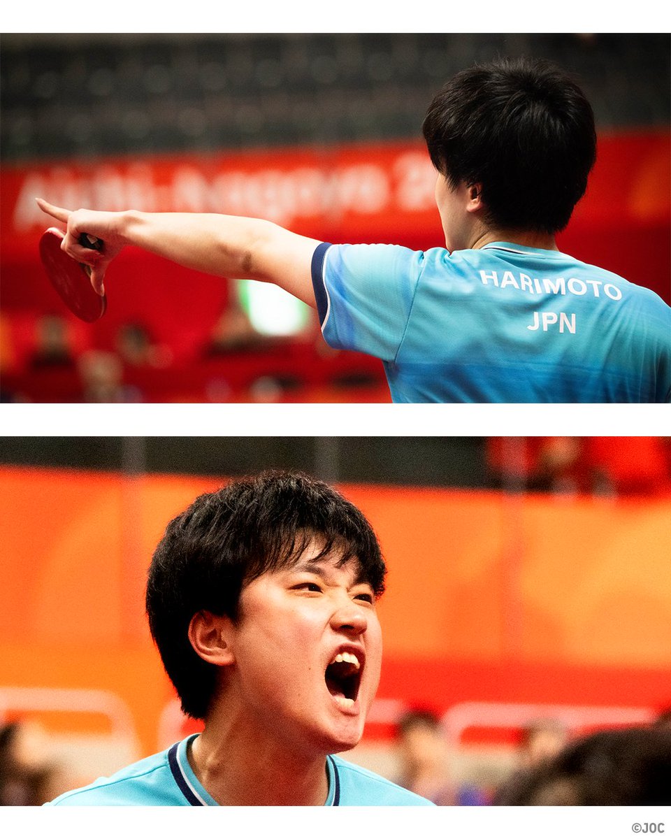 TeamJapan's tweet photo. 𝙈𝙊𝙈𝙀𝙉𝙏📷

60年ぶりの金メダルに導いた、エースの背中。

卓球男子団体 金メダル
張本智和 選手

@jtta_official @haritomo0627

@AsianGames_2026
#愛知名古屋2026
#TEAMJAPAN #ともに一歩踏み出す勇気を https://t.co/e1GIMuGj1N