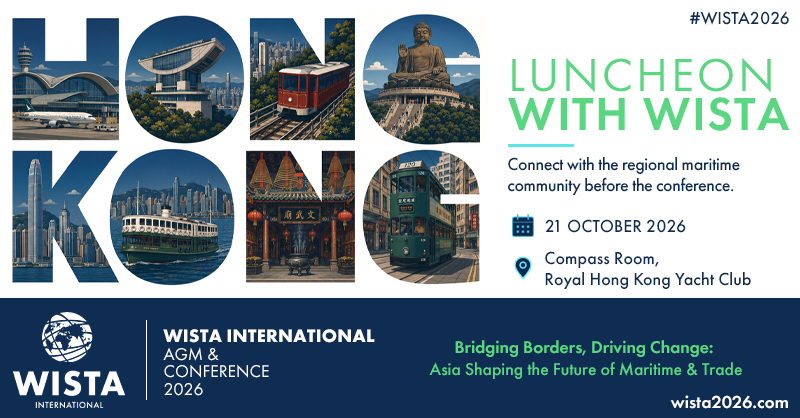 WISTAInt's tweet photo. The #WISTA2026 Hong Kong Luncheon is sold out!

As part of the official 2026 WISTA International AGM and Conference programme, WISTA Hong Kong SAR China will be hosting an exciting maritime community event.

To join the waiting list for this event, visit: https://t.co/uv6CSWYfS7 https://t.co/GRkA3B6VQh