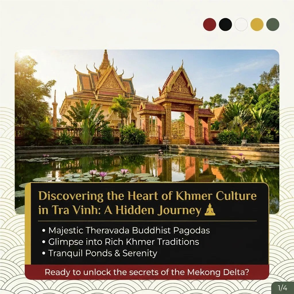 vnfootsteps's tweet photo. Ready to unlock the secrets of the Mekong Delta? Explore Tra Vinh, where majestic Theravada Buddhist pagodas like Hang and Ang offer a glimpse into rich Khmer traditions. https://t.co/3Wyd0HbfGH