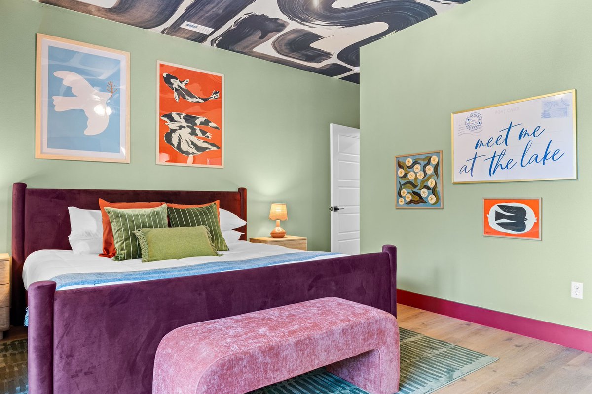 funkitco's tweet photo. Welcome to Branson: a nostalgic lake house with a Funkit twist. 🐠🛟

Airbnb design is a decision, not a purchase. Short term rental design is where it shows. https://t.co/YO7nP6m06q