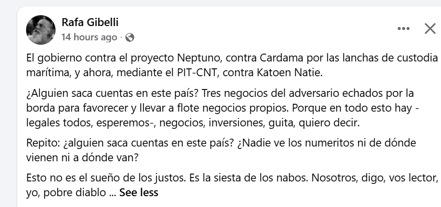 Gonzalo_Daniel3's tweet photo. Mas claro imposible. El frente amplio tira abajo Arazati y Cardama y hace lo del puerto porque quiere sus coimas https://t.co/uG4sAqToKV