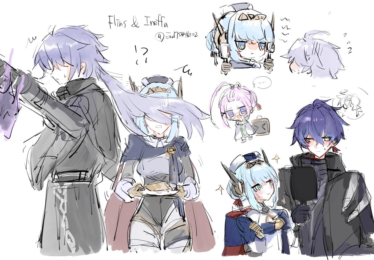 FlinsFamily's tweet photo. I love this genre of Flineffa art (or just Flins and Ineffa art) https://t.co/qaT6lm43NJ
