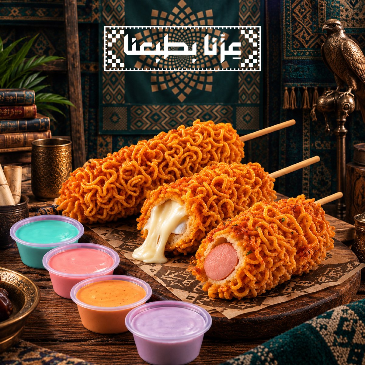 Crustora_KSA's tweet photo. كوريان كرسبي هاف آند هاف 🌭
نص هوت دوج ونص موزاريلا سايحة، بقرمشة كورية ولا أروع… ومع صوصات كريستورا؟ السالفة تصير غير! 🤤🔥

احتفل بـ اليوم الوطني السعودي ٩٦ على طريقتنا 💚

عزّنا في كرمنا 🇸🇦
#كريستورا #اليوم_الوطني_السعودي_٩٦ #كوريان_كرسبي #هاف_اند_هاف #جدة_بارك https://t.co/S1koOrXzzj