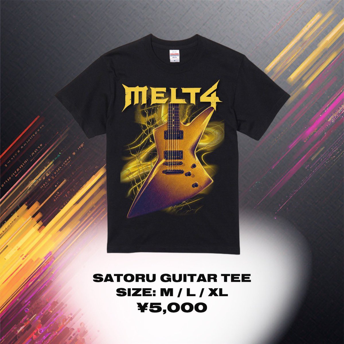 Melt4official's tweet photo. 🔥NEW MERCH🔥
Satoru ギターTシャツ
Onji ギターTシャツ
ずっとやりたかった!ESP様協力のもと、俺たちの相棒がついにTシャツになったよ。
本当にありがとうございました!
皆さんは絶対ゲットしてくれ🤘🤘
お求めはこちら↓
https://t.co/AVOQYMTXZu https://t.co/aUUL3YkhHU