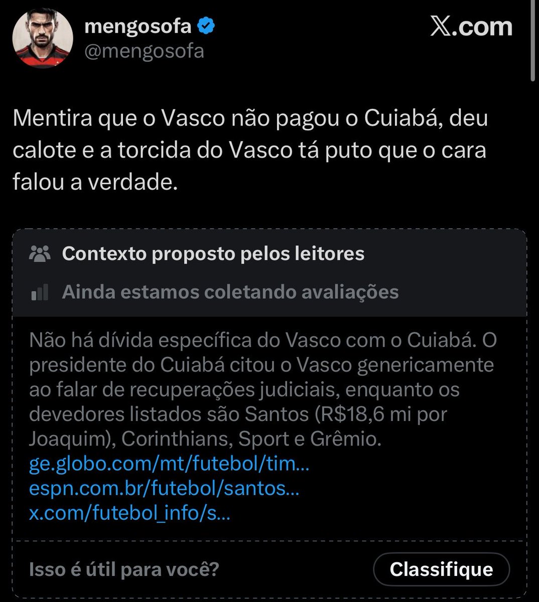 lacerdacrvg's tweet photo. @mengosofa Seria bom ler a resposta. https://t.co/O54iVUKFVe
