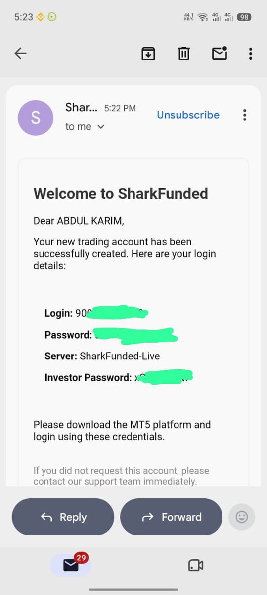 Karimforextrade's tweet photo. Alhamdulillah. After saving up funds with difficulty, today I am going to start trading with my favorite prop firm Shark Funded 5k 2step prime account. Best of luck for me. I love you ❤️ @SharkFundedfirm @ibrahimshkh10 https://t.co/jOrXNrqj8r