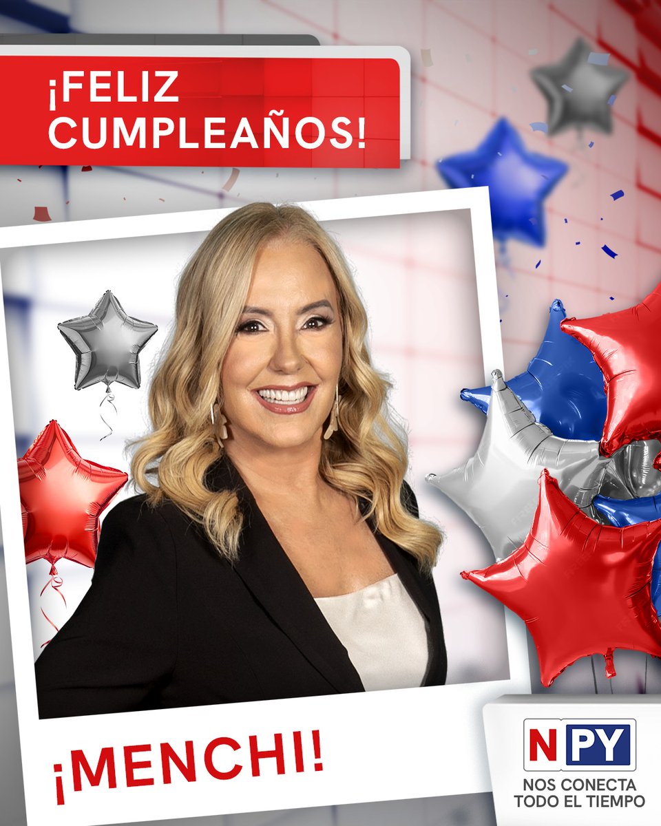 npyoficial's tweet photo. ¡MIREN QUIÉN ESTÁ DE CUMPLE HOY! 🤩🤩
Hoy es un jueves muy especial porque nuestra compañera Menchi Barriocanal celebra un año más de vida 🎂🎁
¡Que disfrutes tu día, Men! 🥳🎉🎊
#NPY #NosConecta https://t.co/iV8mp5gehL