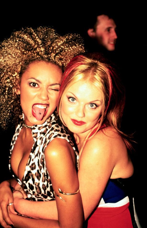 melbarchive's tweet photo. Melanie B and Geri Halliwell photographed backstage at the Brit Awards, 1997. https://t.co/yH20nhktvB