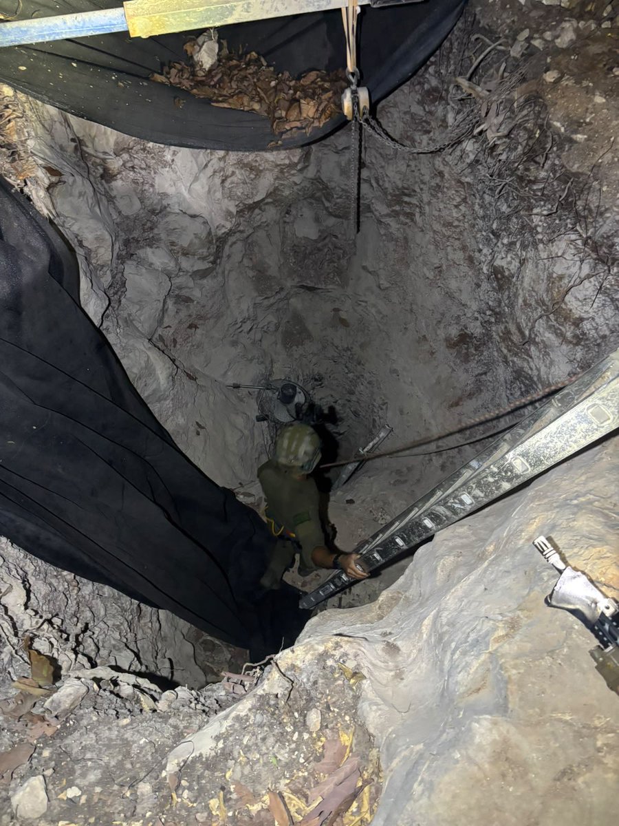 ⭕ OVERNIGHT IN QALQILYA: Four suspects involved in terrorist activity were apprehended & two underground shafts, ~12 meters deep, were located. Weapons were found near the s…