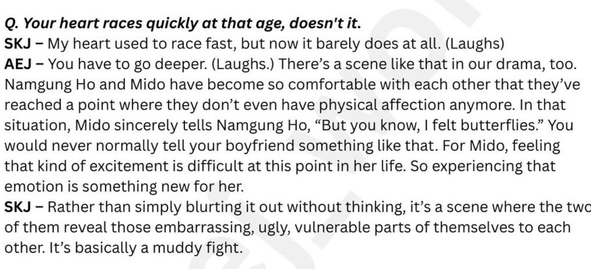 ryuzyoni's tweet photo. “it takes until around episode 7 or 8 until namgung talks about what's in his heart”
“it's a scene where two of them reveal those embarrassing, ugly, vulnerable parts to each other. it's basically a muddy fight”

the two of them will have a very huge fight and especially in that mudflat scene, mido looks like she's so ready to k1ll him. it sounds and looks so delicious actually I need episode 8 now #ALoveOtherThanYours