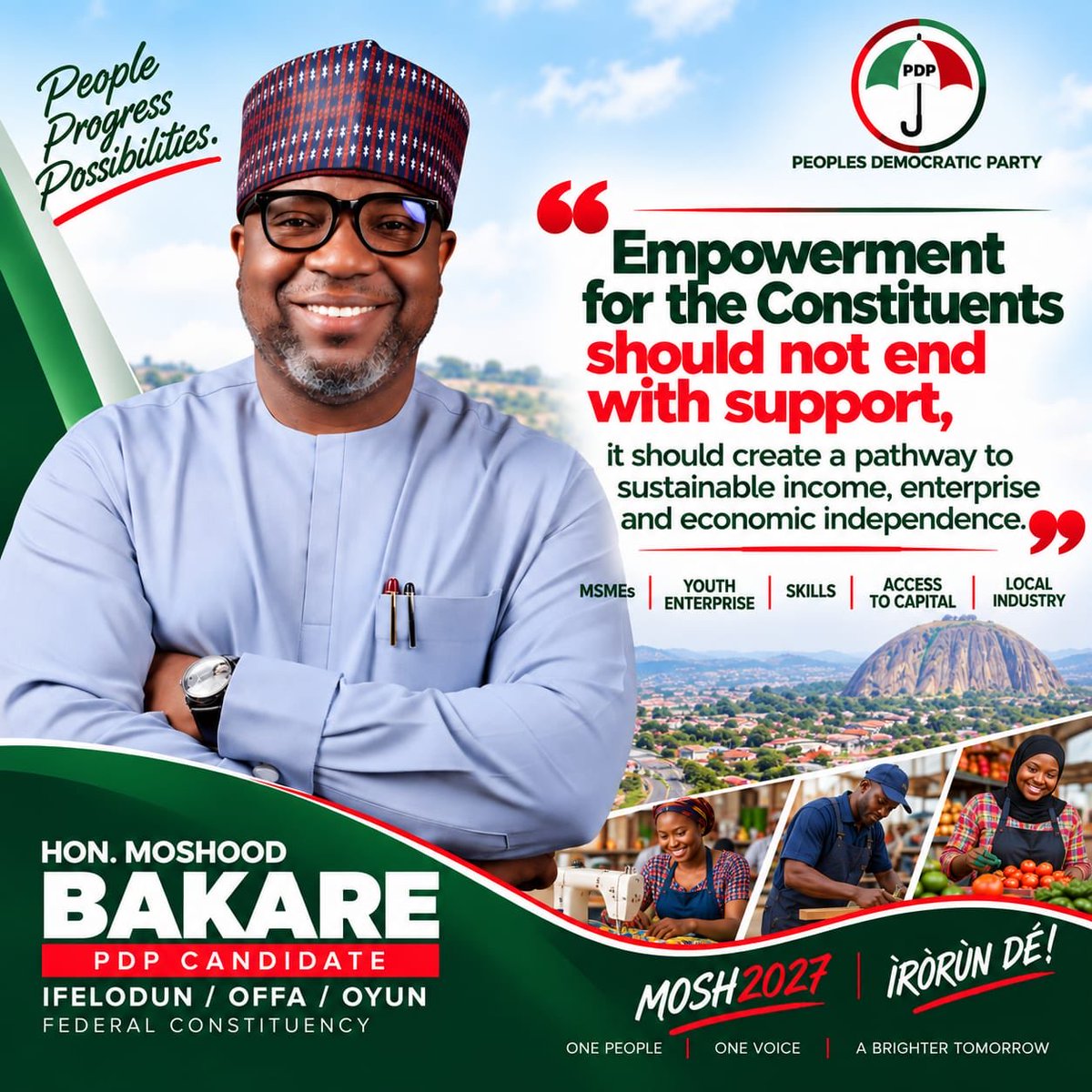 ognakademus's tweet photo. Hon Moshood Bakare is the best candidate for the job, Employ Him IFELODUN/OFFA/OYUN federal constituency for inclusive growth! https://t.co/nzSVjpNBo6