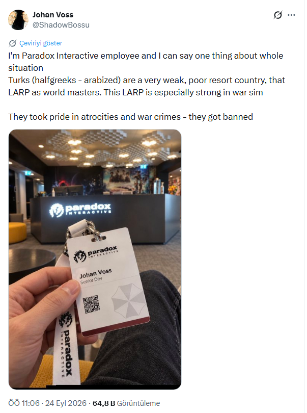 memincan27's tweet photo. @PdxInteractive do you allow to racism in your company? what does he mean by weak, poor resort country? https://t.co/QOiyikMMpe