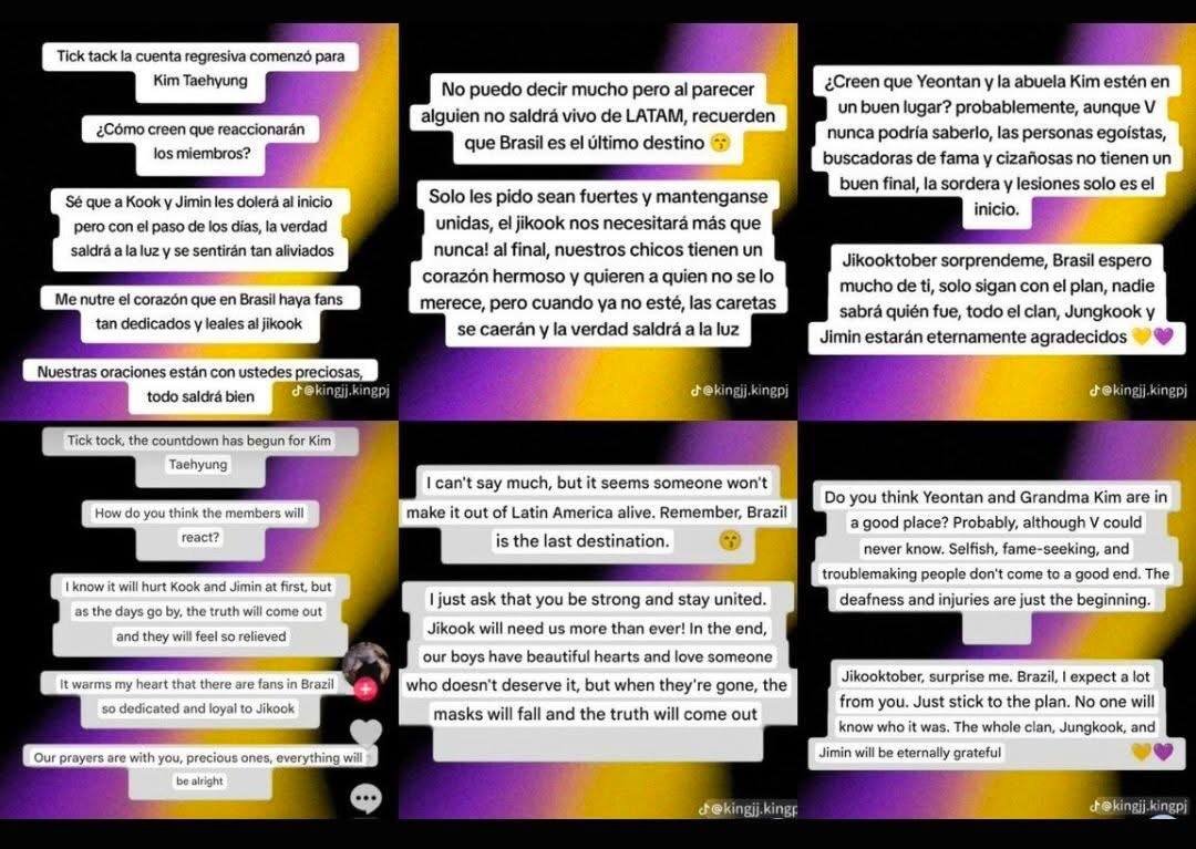 sltssaw91835's tweet photo. As South America tour approaches, threats against Taehyung are escalating. We demand BIGHIT &amp; HYBE take tough measures to prevent physical contact &amp; protect him. Safety comes first!
PROTECT YOUR ARTIST
BIGHIT AND HYBE TAKE ACTION
#ProtectTaehyung #ProtectYourArtist https://t.co/EpVqtWgVYQ