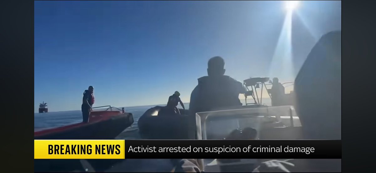 Fink_Kong's tweet photo. You know the clown live streamed it, right?
It literally shows the rescue worker already on the dinghy as Tommo’s boat approaches, so your claim that he only jumped aboard “after/during the slashing” doesn’t match the footage.

A lifejacket also doesn’t make deliberately slashing an inflatable boat at sea safe, and where’s the evidence this was “shallow water”? Even if Tommo shouted “jump in here”, that doesn’t suddenly give him licence to damage the vessel underneath someone.

And the “what about migrants being put into communities?” bit is just a completely different argument. You can oppose immigration policy all you like. It doesn’t mean these particular people were an immediate threat to anyone, and it certainly doesn’t turn a bloke with a knife interfering with a rescue operation into some sort of lifesaver.

“Tommo was saving lives” is an absolutely heroic interpretation of footage showing him stabbing an inflatable boat with a responder still on it.
