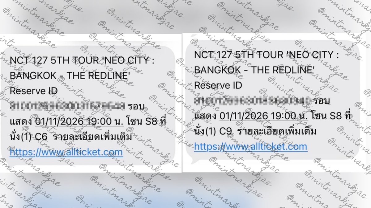 mintmarkjae's tweet photo. 💚Pls.rt ขายหมดแจก127฿ 1 คน (สุ่มจากรี)

✨ WTS/ขายบัตร ✨
  
🎫บัตรวันอาทิตย์รอบ membership โซน S8 ที่นั่ง C6และC9 (แยกขายได้) ราคาใบละ 5,400.- (โอนเต็มหรือซื้อ2ใบลดราคาได้)

📍รับมัดจำ / ที่เหลือจ่ายตอนนัดรับบัตรแข็ง

🚍เห็นรถรางชัดมากก ขายเพราะย้ายโซน

🎇รีวิวในเมนชั่น

💌สนใจ  DM/MT  ได้เลยค้าบบ 

#NCT127_5TH_NEOCITY_THE_REDLINE #NCT127_5TH_NEOCITY_BANGKOK_THE_REDLINE #THE_REDLINE_BANGKOK
#ตลาดนัดnct #ตลาดนัดnct127