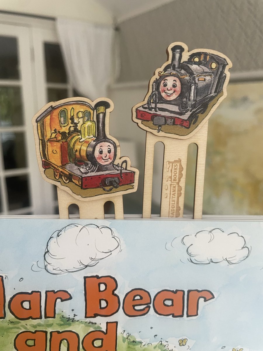 saddletank's tweet photo. Cute wooden bookmarks just arrived. Made in uk, like the books. Here are Polar Bear and Welsh Pony. Great to use on your Saddletank Books 😀#woodenbookmarks #trainbooks #railwaybooks #kidsbooks #childrensbooks https://t.co/VJH4vuP7Pr