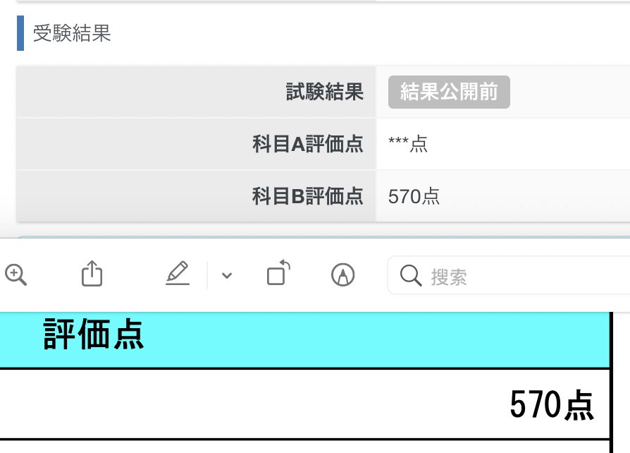 HuaiYang044's tweet photo. 不同的考试、考试日期也只差了一天，在同样的考场，结果是同样的分数、同样的不合格。 https://t.co/qgFcPyCouq