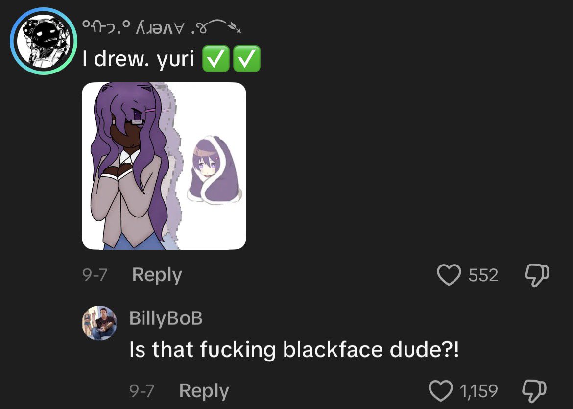healingbookk's tweet photo. here goes tiktok and this “blackwashing” bullshit https://t.co/nimU8aicHx