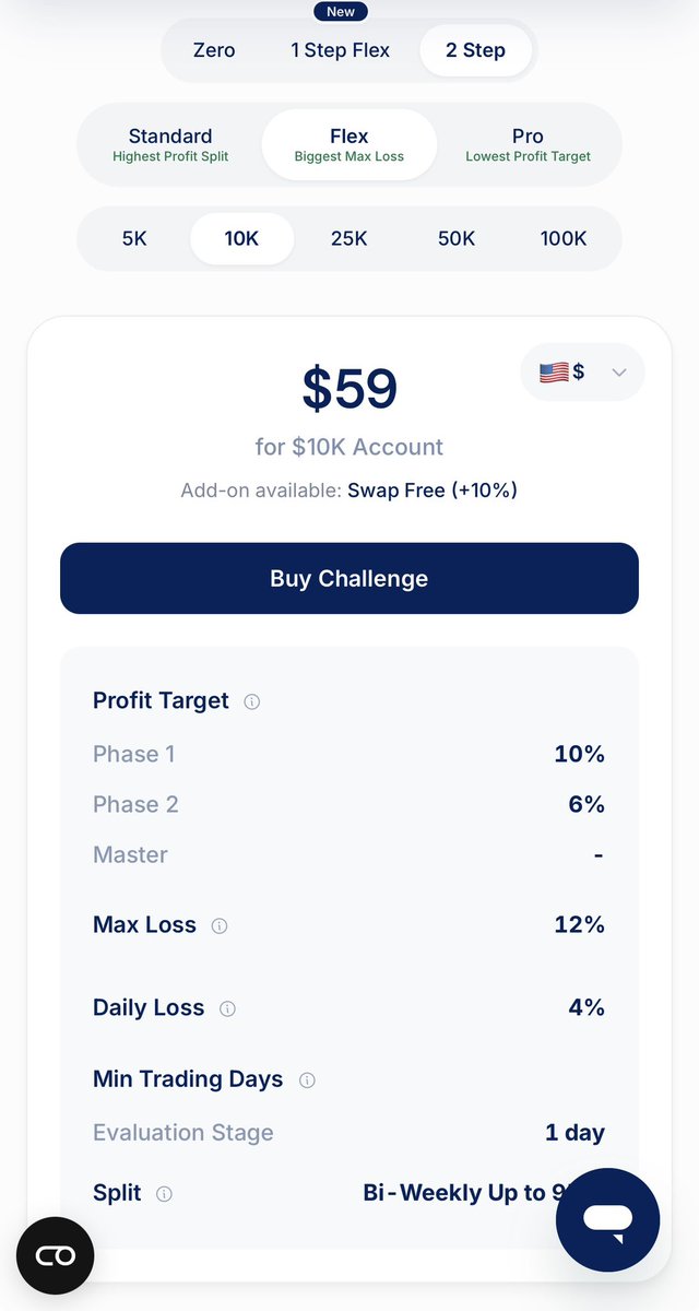 erti_trades's tweet photo. Get a $10K 2-Step Flex @fundingpips account for just $59 🔥

Use my code ERTICOLLA for 20% OFF ❤️

• 12% Static Max Loss
• 4% Max Daily Loss
• Enough room to trade comfortably

@fundingpips @avikkfp https://t.co/QpxfnEk3fB